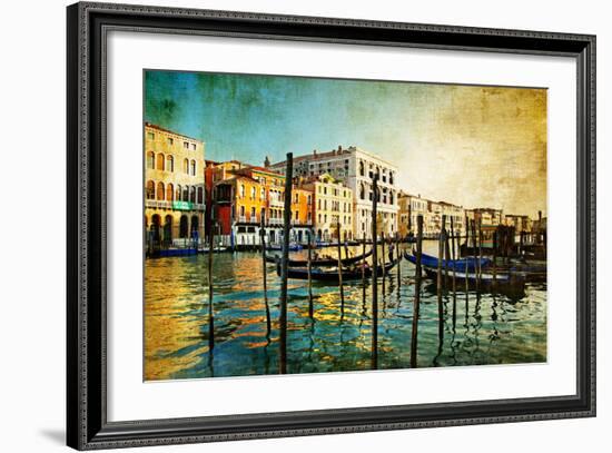 Amazing Venice - Artwork In Painting Style-Maugli-l-Framed Art Print