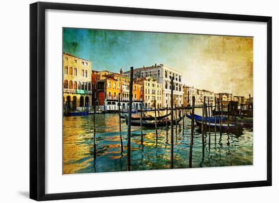 Amazing Venice - Artwork In Painting Style-Maugli-l-Framed Art Print