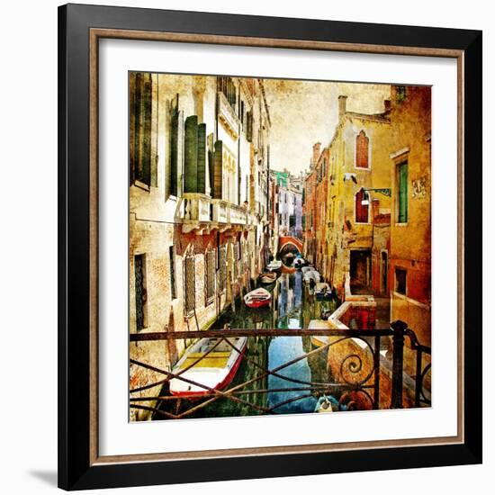 Amazing Venice -Artwork In Painting Style-Maugli-l-Framed Art Print