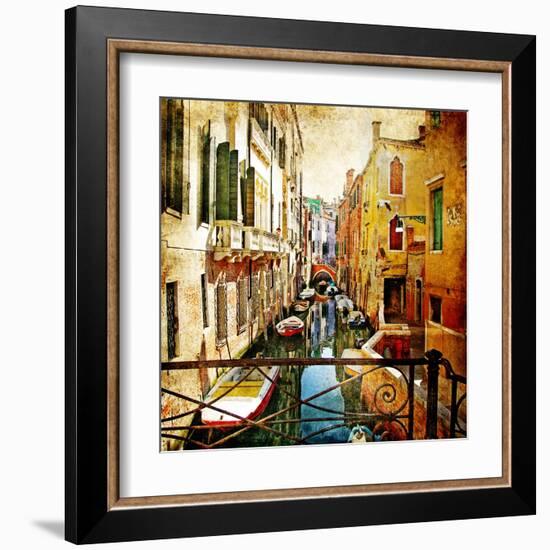 Amazing Venice -Artwork In Painting Style-Maugli-l-Framed Art Print