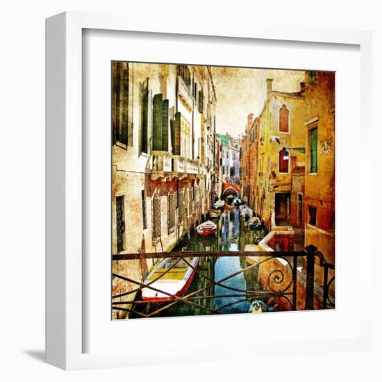 Amazing Venice -Artwork In Painting Style-Maugli-l-Framed Art Print