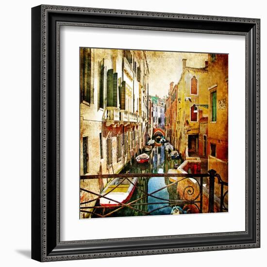 Amazing Venice -Artwork In Painting Style-Maugli-l-Framed Art Print