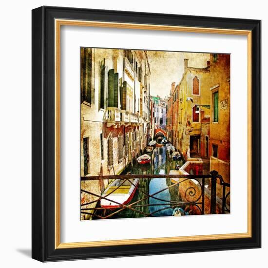 Amazing Venice -Artwork In Painting Style-Maugli-l-Framed Art Print