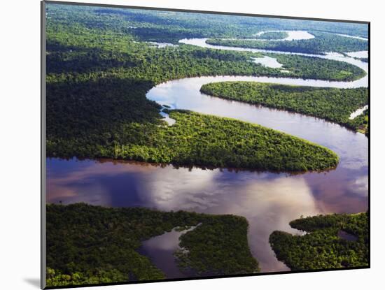 Amazon, Amazon River, Bends in the Nanay River, a Tributary of the Amazon River, Peru-Paul Harris-Mounted Photographic Print