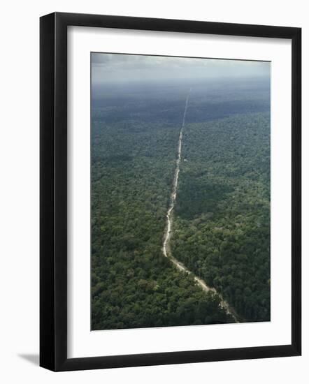 Amazon Highway, Between Brazilia and Belem Brazil-null-Framed Photographic Print