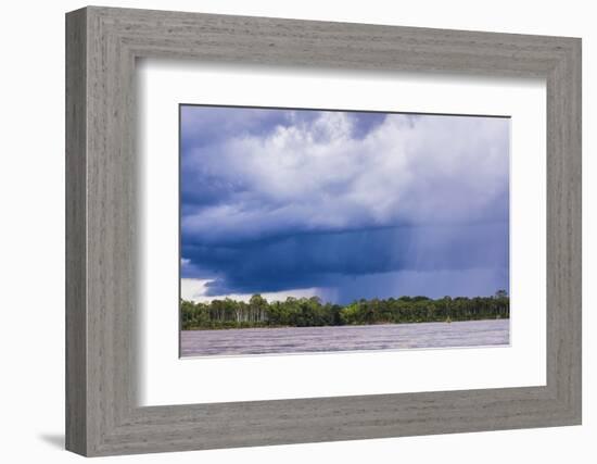 Amazon Rainforest Storm, Coca, Ecuador, South America-Matthew Williams-Ellis-Framed Photographic Print