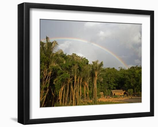 Amazon, Rio Tapajos, A Tributary of Rio Tapajos Which Is Itself a Tributary of Amazon, Brazil-Mark Hannaford-Framed Photographic Print