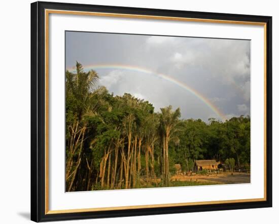 Amazon, Rio Tapajos, A Tributary of Rio Tapajos Which Is Itself a Tributary of Amazon, Brazil-Mark Hannaford-Framed Photographic Print