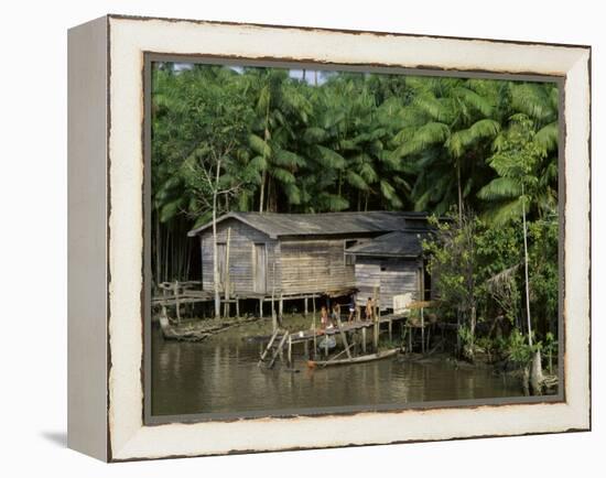 Amazon Rivers Furo de Breves Para, Brazil-null-Framed Premier Image Canvas