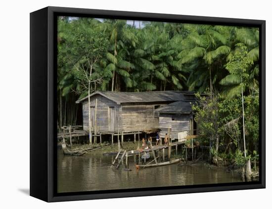 Amazon Rivers Furo de Breves Para, Brazil-null-Framed Premier Image Canvas