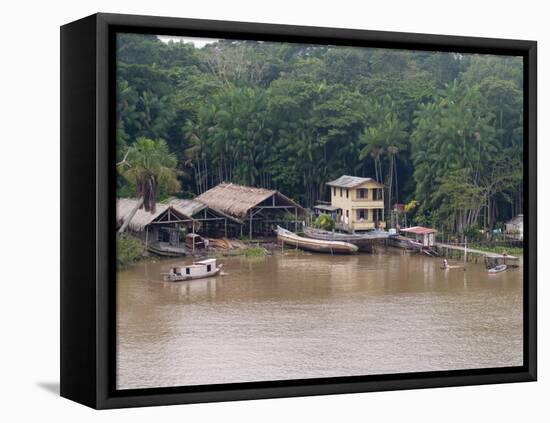 Amazon Village, Brazil, South America-Richardson Rolf-Framed Premier Image Canvas