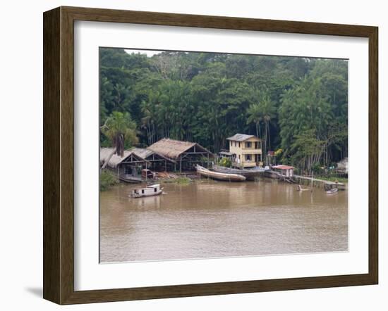 Amazon Village, Brazil, South America-Richardson Rolf-Framed Photographic Print