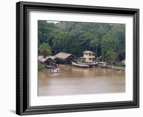 Amazon Village, Brazil, South America-Richardson Rolf-Framed Photographic Print