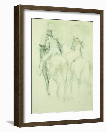 Amazone Et Cavalier-Edgar Degas-Framed Giclee Print