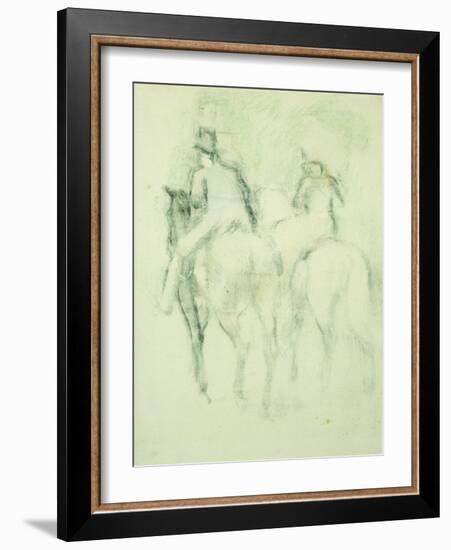 Amazone Et Cavalier-Edgar Degas-Framed Giclee Print