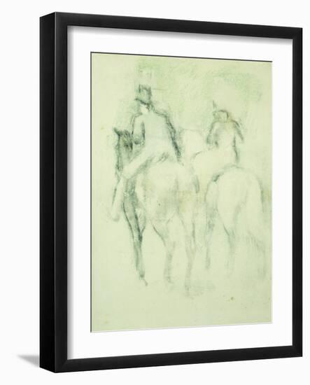 Amazone Et Cavalier-Edgar Degas-Framed Giclee Print