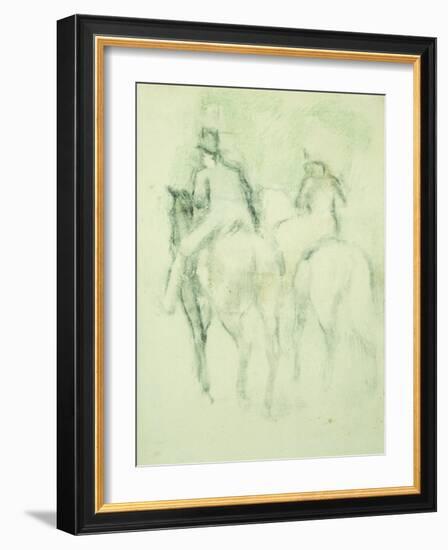 Amazone Et Cavalier-Edgar Degas-Framed Giclee Print