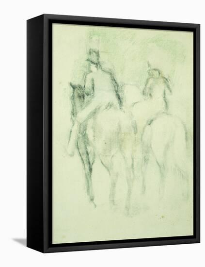 Amazone Et Cavalier-Edgar Degas-Framed Premier Image Canvas