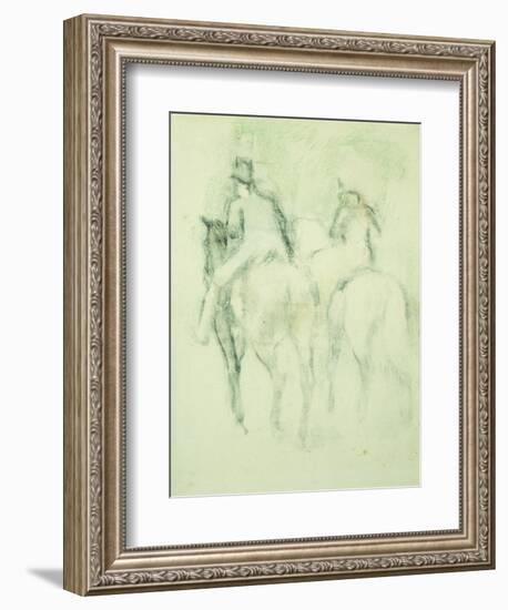 Amazone Et Cavalier-Edgar Degas-Framed Giclee Print