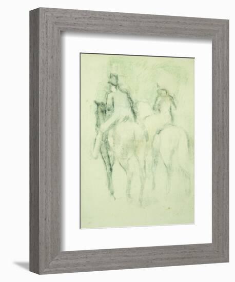 Amazone Et Cavalier-Edgar Degas-Framed Giclee Print