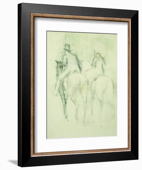 Amazone Et Cavalier-Edgar Degas-Framed Giclee Print