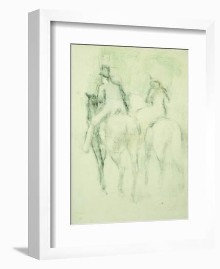 Amazone Et Cavalier-Edgar Degas-Framed Giclee Print