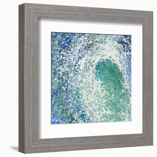 Amazonite Waves-Margaret Juul-Framed Art Print