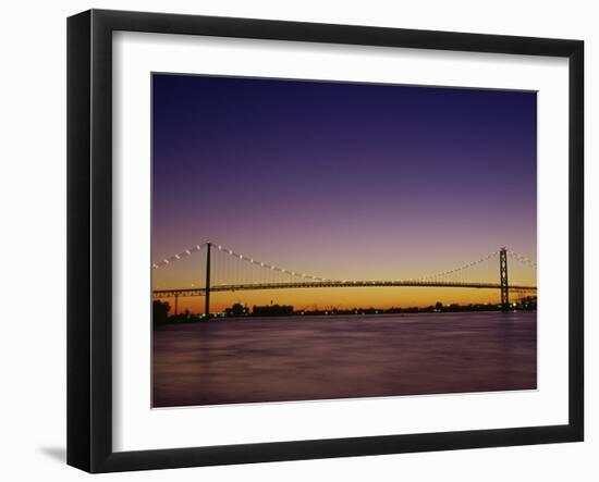 Ambassador Bridge Detroit, Michigan, USA-null-Framed Photographic Print