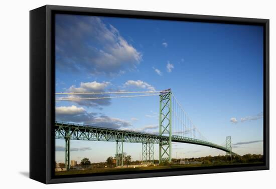 Ambassador Bridge, Detroit, Michigan-Paul Souders-Framed Premier Image Canvas