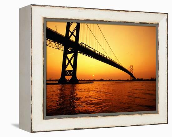 Ambassador Bridge, U.S.A.-Greg Johnston-Framed Premier Image Canvas