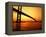 Ambassador Bridge, U.S.A.-Greg Johnston-Framed Premier Image Canvas