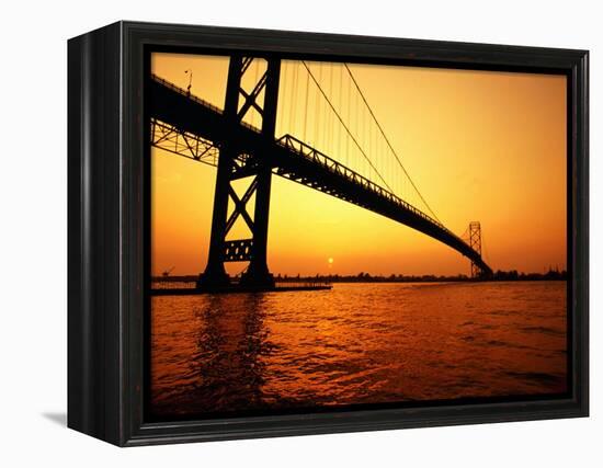 Ambassador Bridge, U.S.A.-Greg Johnston-Framed Premier Image Canvas