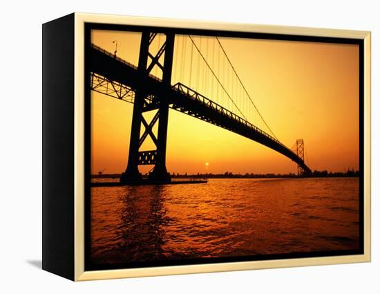 Ambassador Bridge, U.S.A.-Greg Johnston-Framed Premier Image Canvas