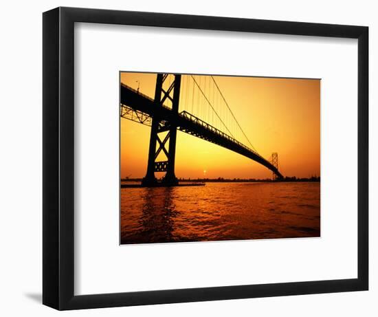 Ambassador Bridge, U.S.A.-Greg Johnston-Framed Photographic Print