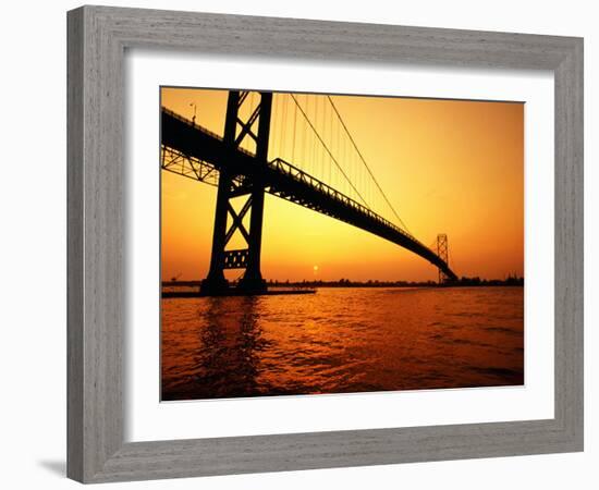 Ambassador Bridge, U.S.A.-Greg Johnston-Framed Photographic Print