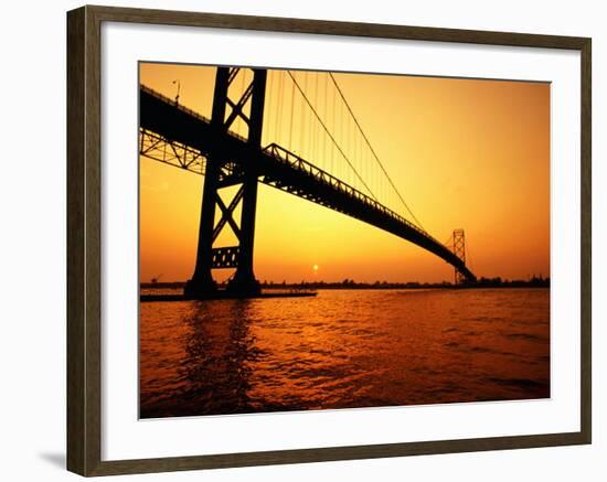 Ambassador Bridge, U.S.A.-Greg Johnston-Framed Photographic Print