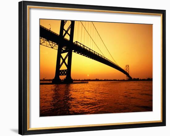 Ambassador Bridge, U.S.A.-Greg Johnston-Framed Photographic Print