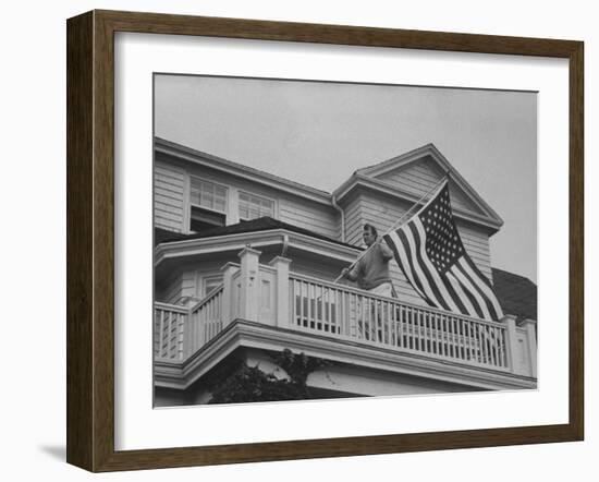 Ambassador George Bush-Leonard Mccombe-Framed Photographic Print