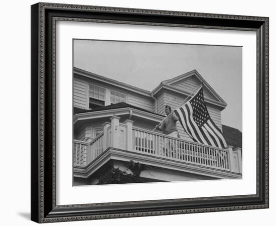 Ambassador George Bush-Leonard Mccombe-Framed Photographic Print