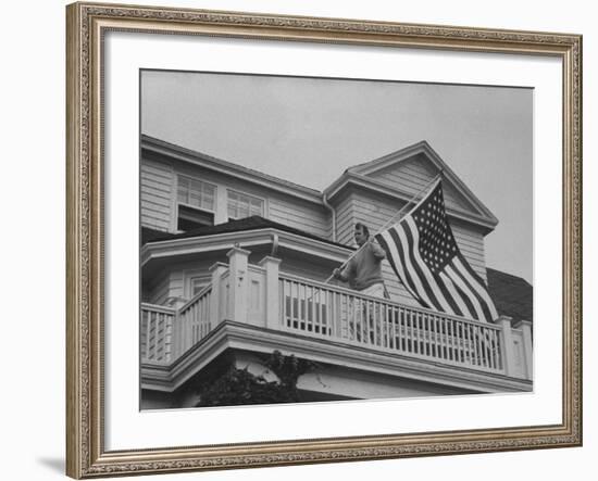 Ambassador George Bush-Leonard Mccombe-Framed Photographic Print