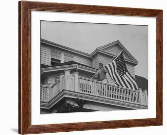 Ambassador George Bush-Leonard Mccombe-Framed Photographic Print