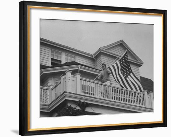 Ambassador George Bush-Leonard Mccombe-Framed Photographic Print