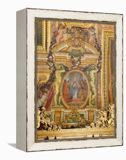 Ambassadors Arriving from All Corners of the Earth, Ceiling Painting from the Galerie Des Glaces-Charles Le Brun-Framed Premier Image Canvas
