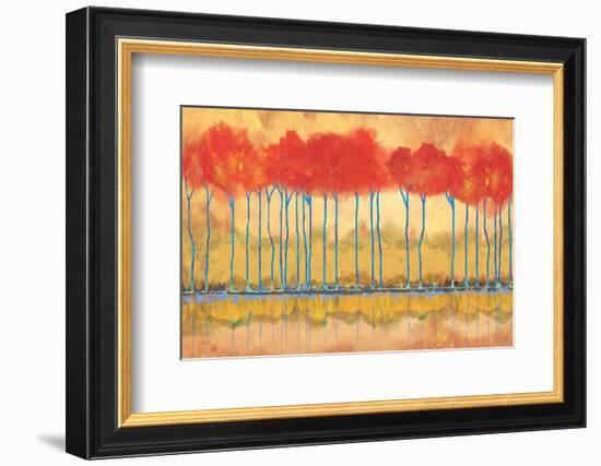 Amber Afternooon Riverbank-Toy Jones-Framed Art Print