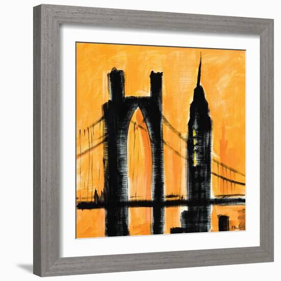 Amber Cityscape-Paul Brent-Framed Art Print