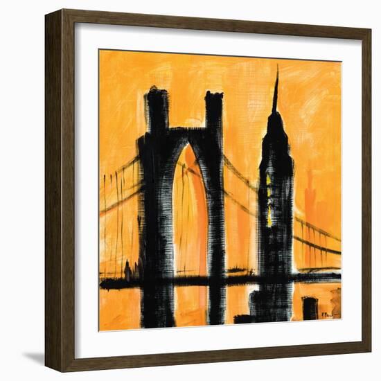 Amber Cityscape-Paul Brent-Framed Art Print