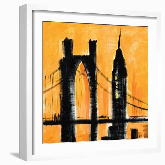 Amber Cityscape-Paul Brent-Framed Art Print