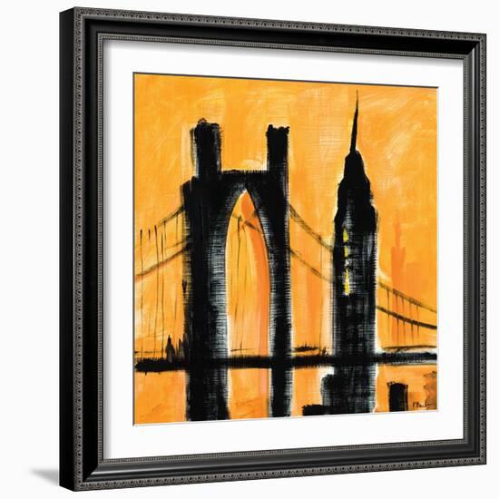 Amber Cityscape-Paul Brent-Framed Art Print