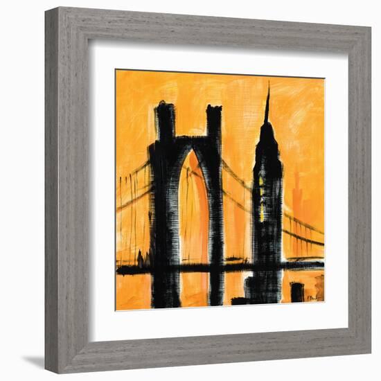 Amber Cityscape-Paul Brent-Framed Art Print