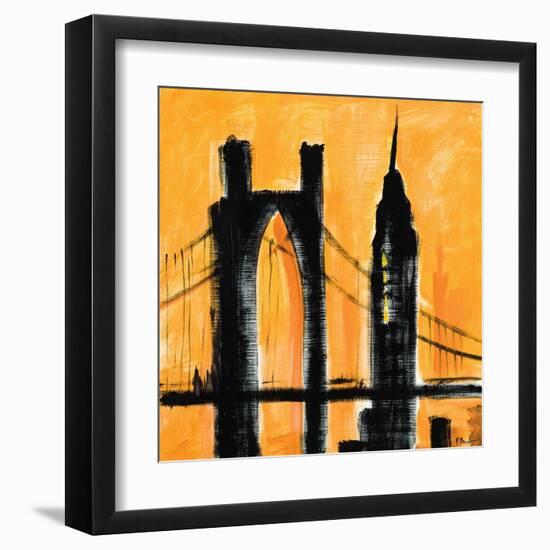 Amber Cityscape-Paul Brent-Framed Art Print